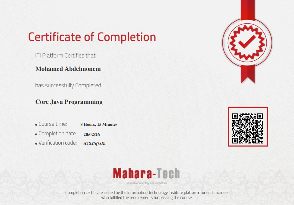 Java certificate